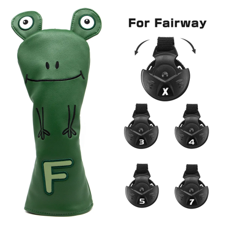 Green Frog Golf Club Headcovers (Driver, Wood, Hybrid)β Fun, Durable, & Stylish! π¦ποΈββοΈ
