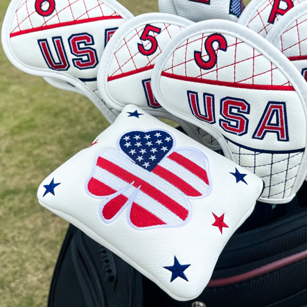 American Flag (white) Mallet Putter Cover β Sweet Style, Soft Feel, and a Hole-in-One Fit! π¦ποΈββοΈ