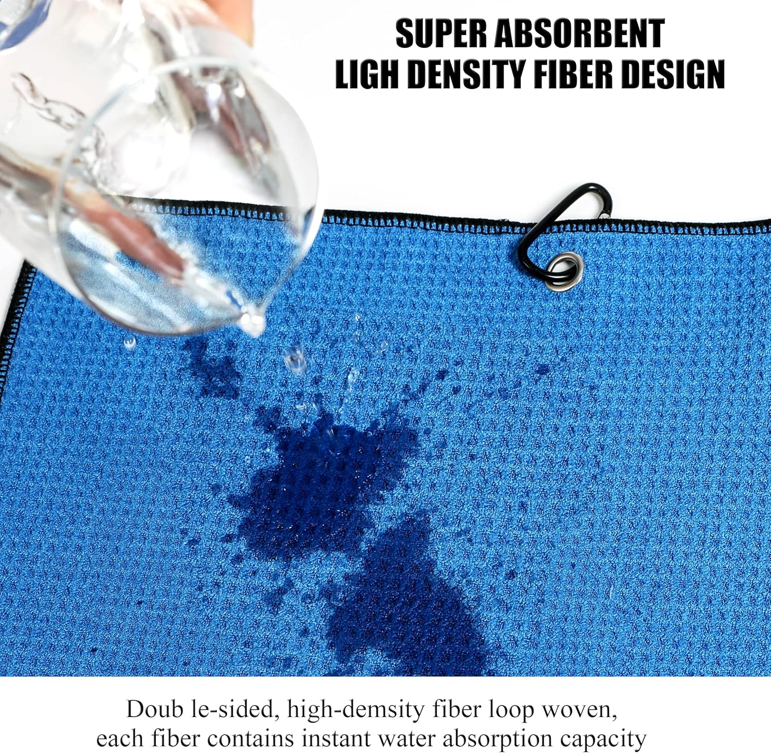 β³ Microfiber Golf Towel with Clip β Absorbent & Awesome! π―π¦ QTY x 1
