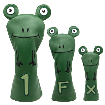 Green Frog Golf Club Headcovers (Driver, Wood, Hybrid)β Fun, Durable, & Stylish! π¦ποΈββοΈ