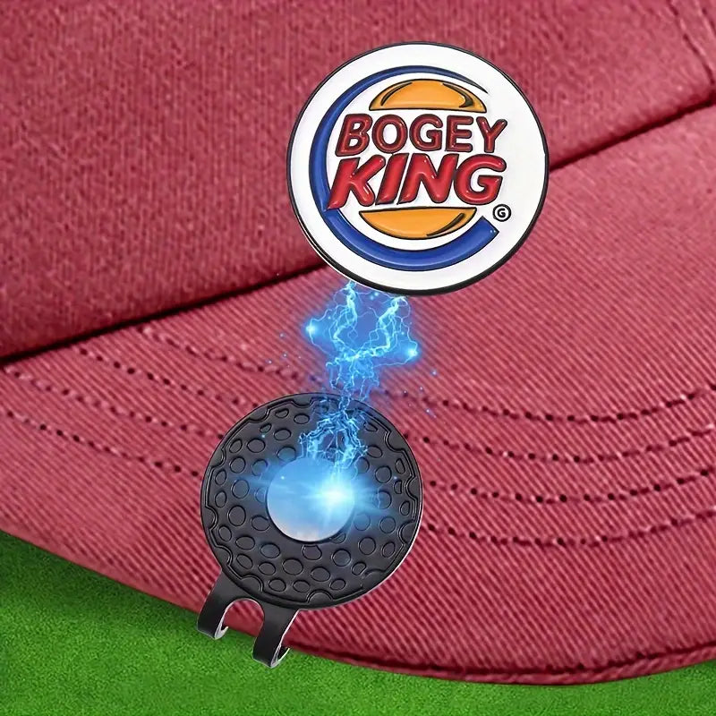 Marker with hat clip ⛳️ BOGEY KING Golf Marker– Never Lose Your Marker Again! 🎯
