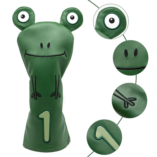 Green Frog Golf Club Headcovers (Driver, Wood, Hybrid)β Fun, Durable, & Stylish! π¦ποΈββοΈ
