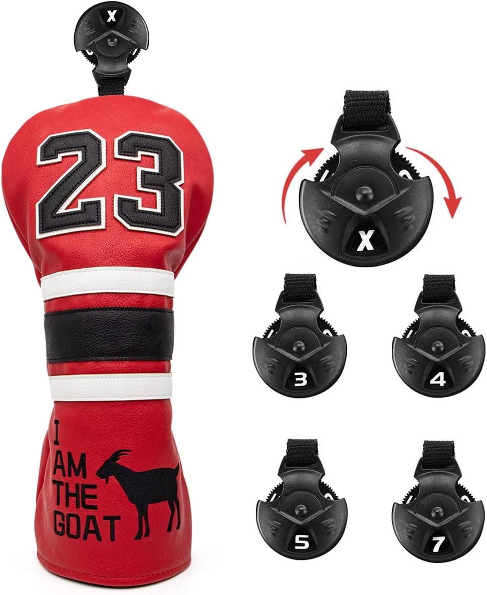 23 GOAT Golf Club Headcovers (Driver, Wood, Hybrid)β Fun, Durable, & Stylish! π¦ποΈββοΈ