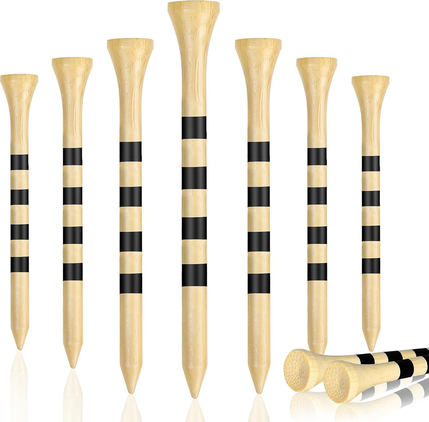 πΏ Eco-Friendly Bamboo Golf Tees β Adjustable Height for the Perfect Swing! β³π₯