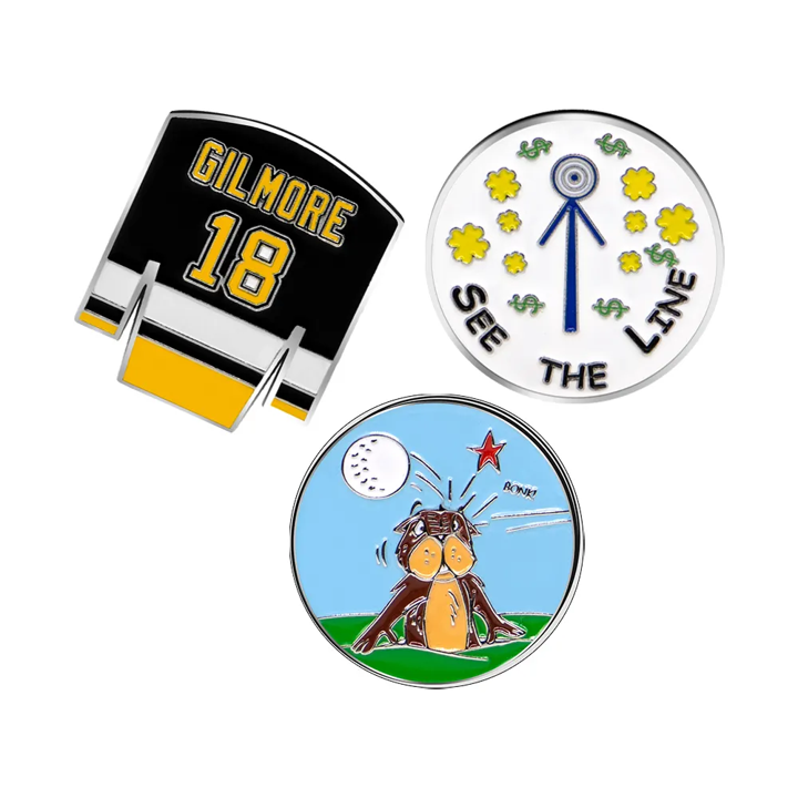 Marker with hat clip ⛳️ GILMORE 18 Golf Marker– Never Lose Your Marker Again! 🎯