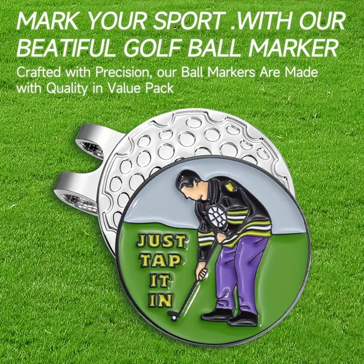 Marker with hat clip β³οΈ JUST TAP IT IN Golf β Never Lose Your Marker Again! π―