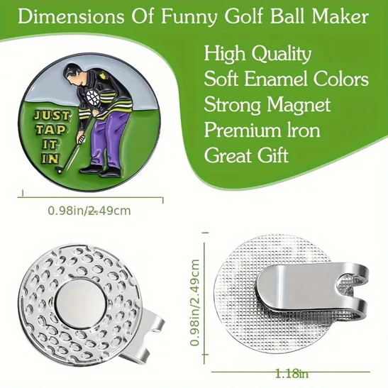 Marker with hat clip β³οΈ JUST TAP IT IN Golf β Never Lose Your Marker Again! π―