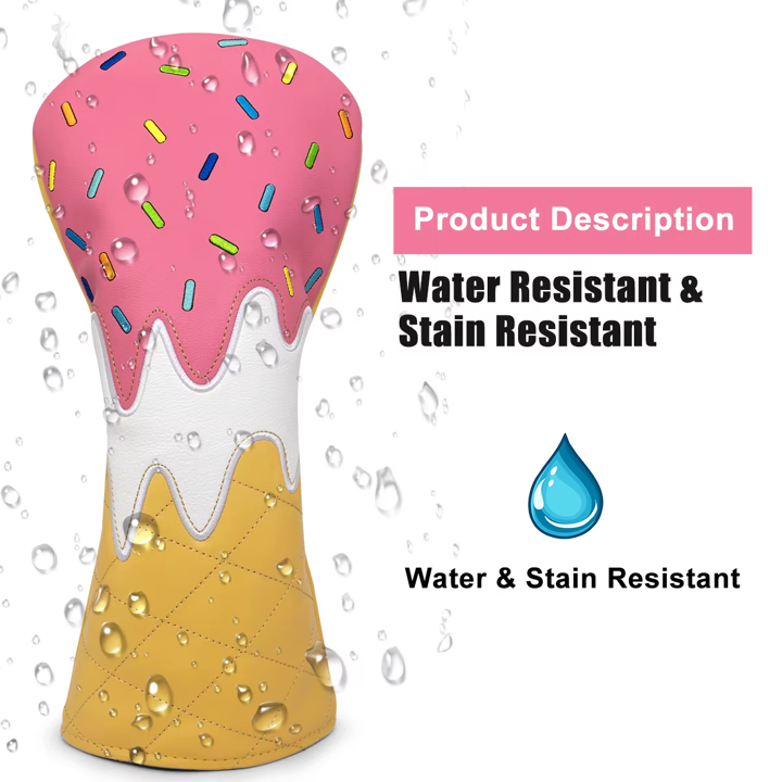 Ice Cream Golf Club Headcovers (Driver, Wood, Hybrid)β Fun, Durable, & Stylish! π¦ποΈββοΈ
