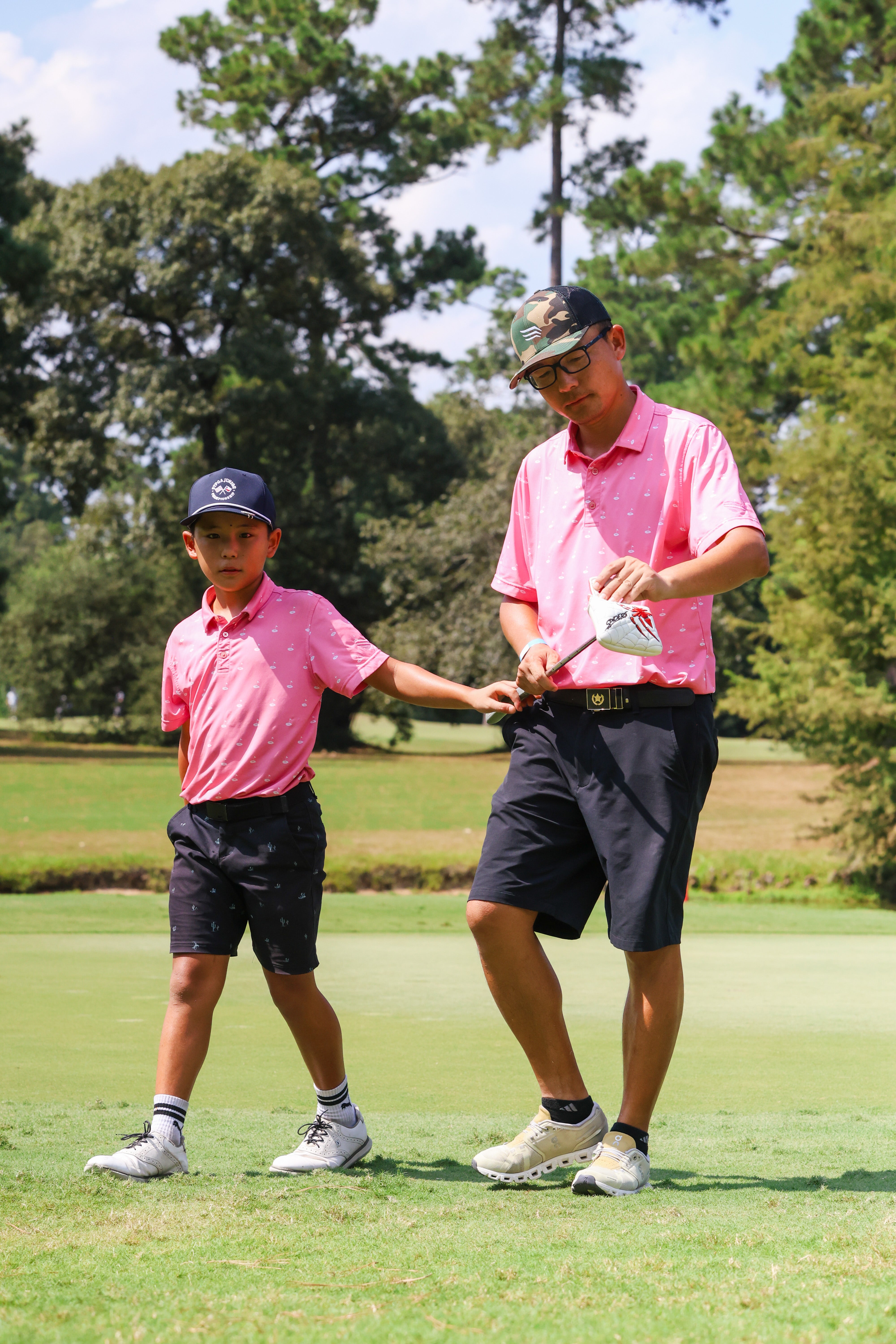 (Youth) Little Legends UniCaddie Golf Polo β Pink Blast Style!