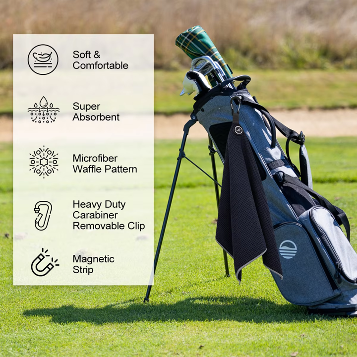 ⛳ Magnetic Microfiber Golf Towel – The Power of Clean & Convenience in One! 🎯💥