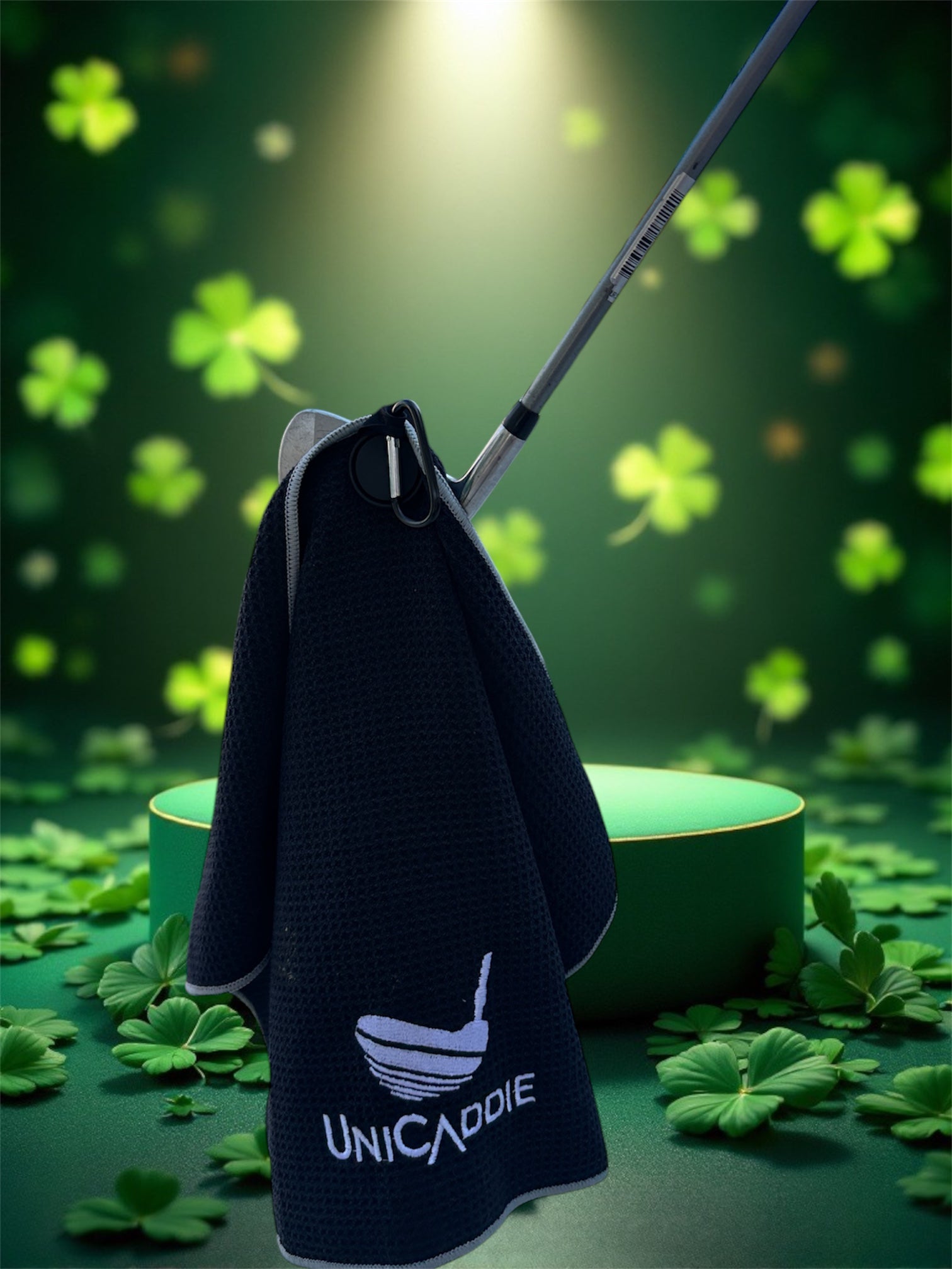 UniCaddie Magnetic Microfiber Golf Towel – Strong Magnet & Waffle Pattern for Superior Cleaning! 🏌️♂️✨