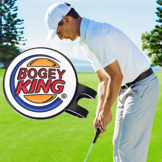Marker with hat clip ⛳️ BOGEY KING Golf Marker– Never Lose Your Marker Again! 🎯