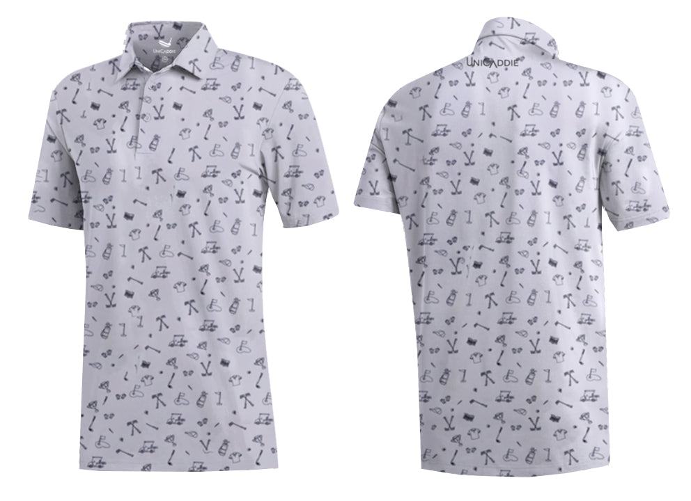 (Youth) Little Legends UniCaddie Golf Polo β White Blast Style!