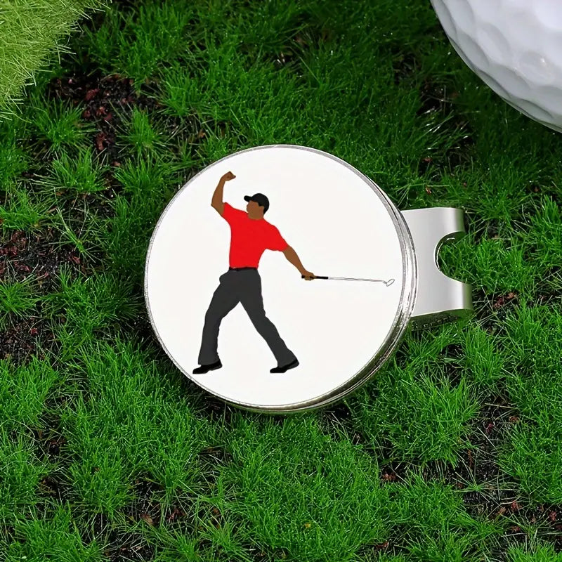 Marker with hat clip ⛳️TIGER Golf Marker– Never Lose Your Marker Again! 🎯