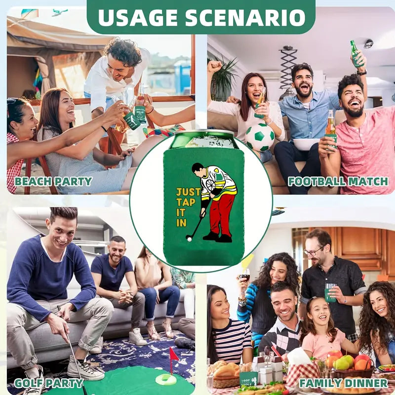 Tee Up the Fun with These Golf-Themed Can Coolers! β³ποΈββοΈ