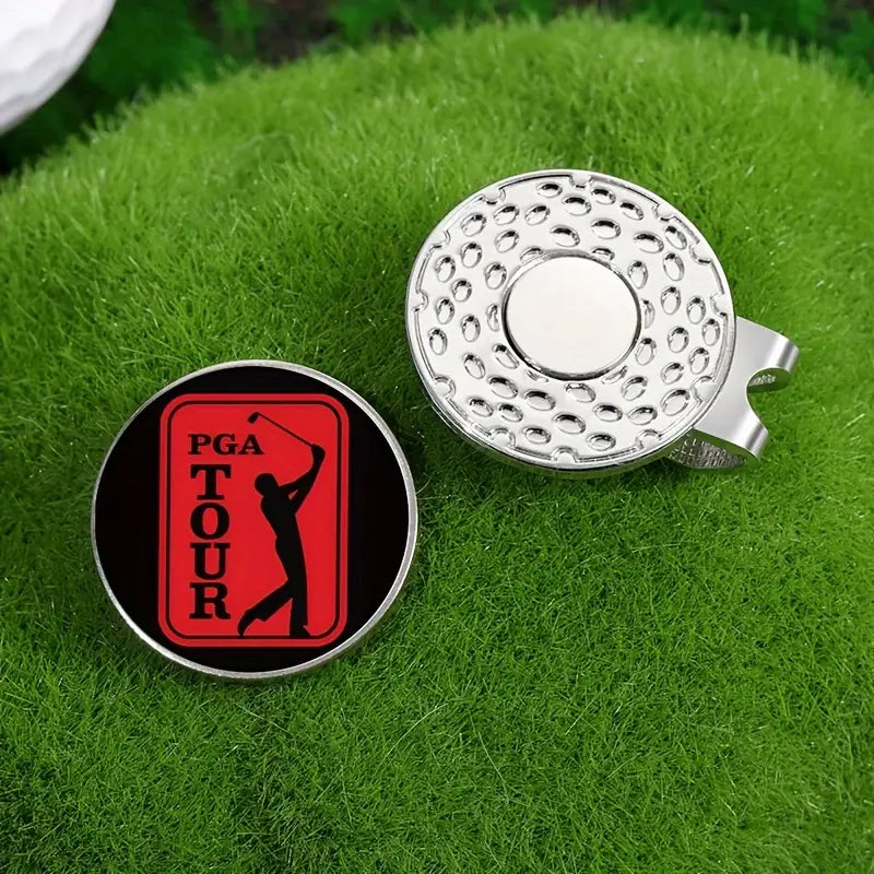 Marker with hat clip ⛳️ PGA TOUR Golf Marker– Never Lose Your Marker Again! 🎯