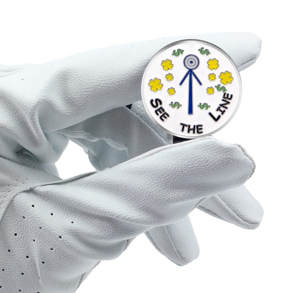Marker with hat clip ⛳️ SEE THE LINE Golf Marker– Never Lose Your Marker Again! 🎯
