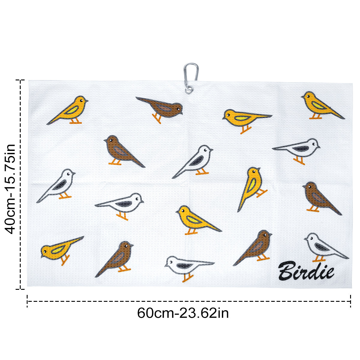⛳ Birdie Microfiber Golf Towel – Clean Up Your Game in Style! 🦅🎯
