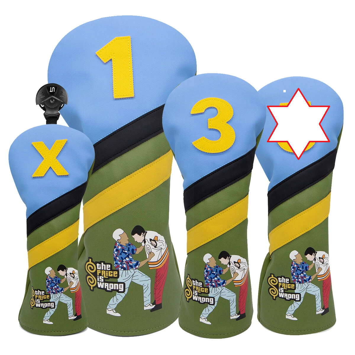 The Price is Wrong Golf Club Headcovers (Driver, Wood, Hybrid)– Fun, Durable, & Stylish! 🍦🏌️‍♂️