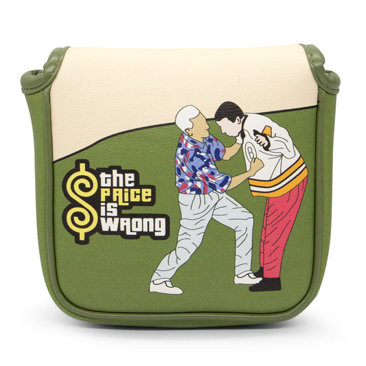 **New Arrivals** Faux Leather Putter Cover (The Price is Wrong- Mallet） – Durable, Soft, and Stylish Headcover with Magnetic Closure for Secure Fit. Protects Your Putter from Dings and Scratches