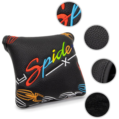 **New Arrivals** Faux Leather Putter Cover (Spider X- Mallet） – Durable, Soft, and Stylish Headcover with Magnetic Closure for Secure Fit. Protects Your Putter from Dings and Scratches