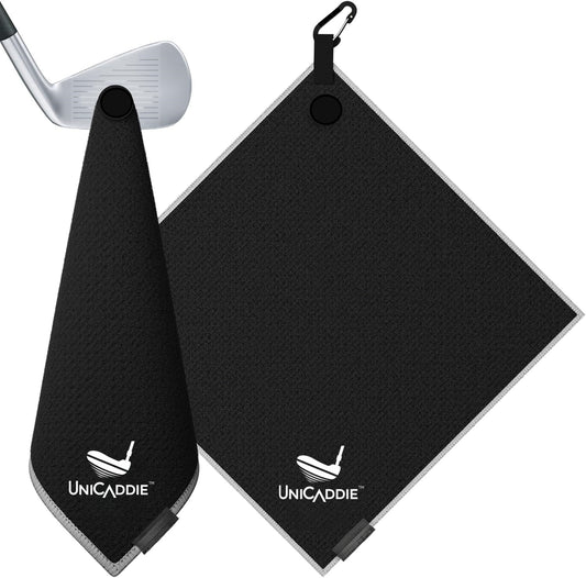 Magnetic Microfiber Golf Towel with Strong Magnet - Waffle Pattern for Superior Cleaning