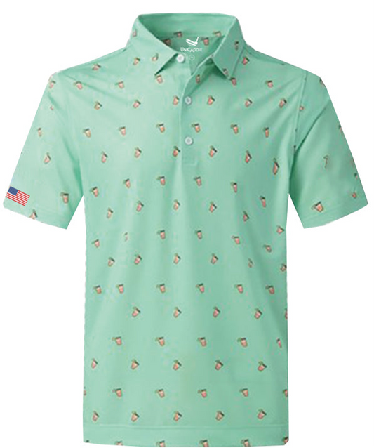 (Holiday 20%OFF) UniCaddie Premium Youth Unisex Golf Polo Shirts - Green