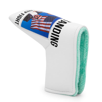 **New Release** Faux Leather Putter Cover (Keep Flighting Blade） – Durable, Soft, and Stylish Headcover with Magnetic Closure for Secure Fit. Protects Your Putter from Dings and Scratches