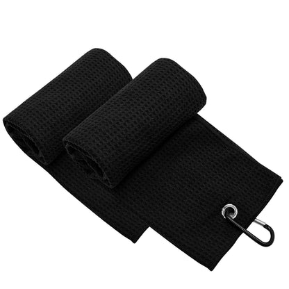 Microfiber Golf Towel (Talk Birdie To Me)with Quick-Dry Dual-Sided Design, Portable Carabiner, Gentle Cleaning, Durable & Easy-Care - Perfect for Golf- Premium Performance Towel