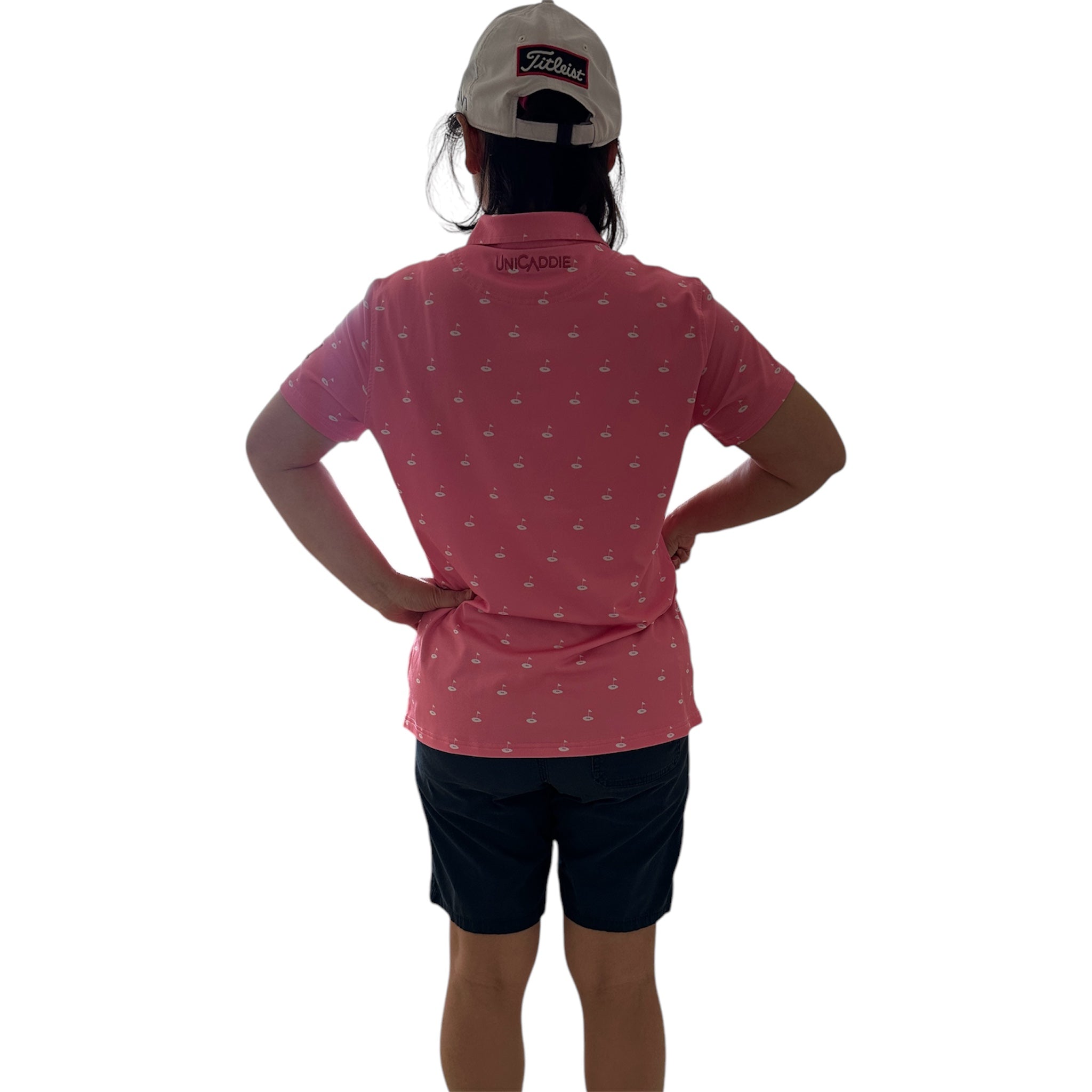 (Women) UniCaddie Ace Golf Polo – Crisp, Classic, Cool in Pink!