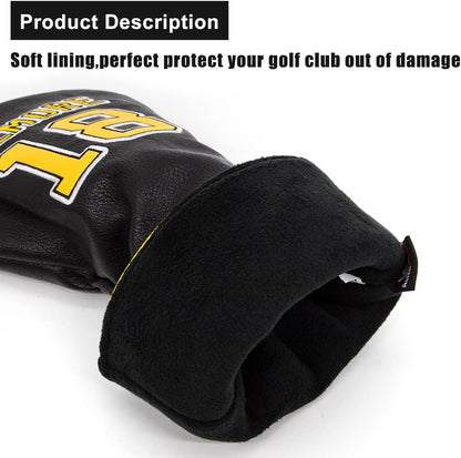 Golf Club Head Covers (Gilmore) – 4 options available. Premium driver, fairway wood, and hybrid covers for golfers. Durable and stylish