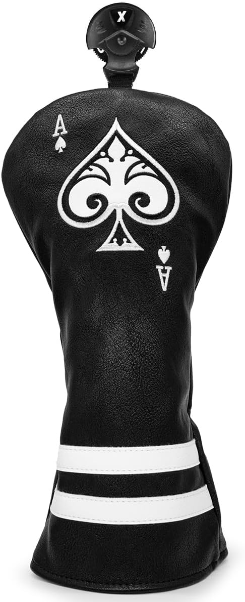 Ace of Spade Golf Club Headcovers (Driver, Wood, Hybrid)– Fun, Durable, & Stylish! 🍦🏌️‍♂️