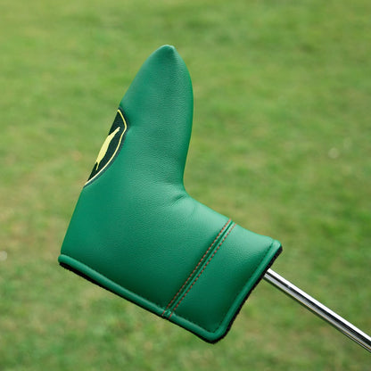 Premium Faux Leather Putter Cover (Masters Green-Blade) – Durable, soft, and stylish with magnetic closure for a secure fit. Protects your putter from dings and scratches