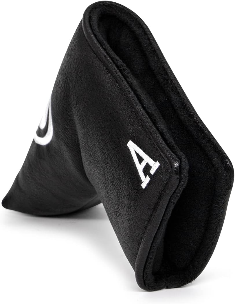 Premium Faux Leather Putter Cover (Ace of Spade-Blade) – Durable, soft, and stylish with magnetic closure for a secure fit. Protects your putter from dings and scratches