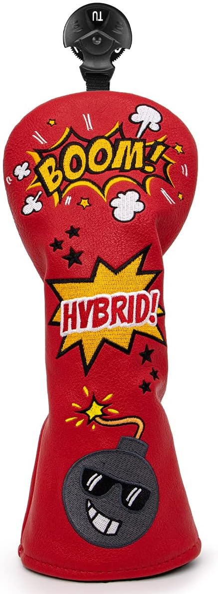 Golf Club Head Covers (BOOM!) – 4 options available. Premium driver, fairway wood, and hybrid covers for golfers. Durable and stylish