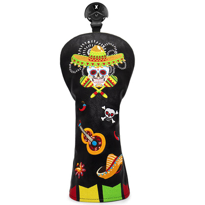 Golf Club Head Covers (Sugar Skull) – 4 options available. Premium driver, fairway wood, and hybrid covers for golfers. Durable and stylish