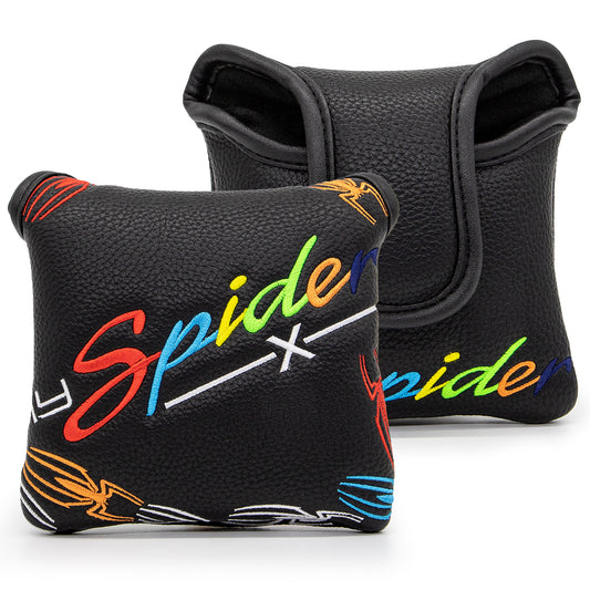 **New Arrivals** Faux Leather Putter Cover (Spider X- Mallet） – Durable, Soft, and Stylish Headcover with Magnetic Closure for Secure Fit. Protects Your Putter from Dings and Scratches