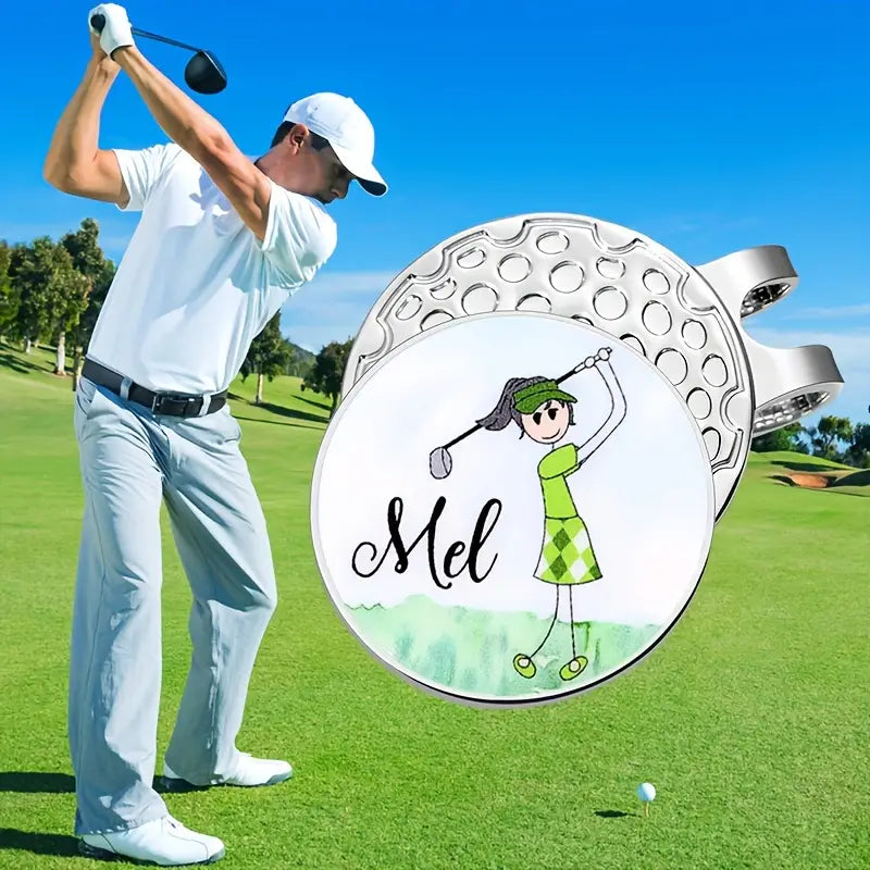 Marker with hat clip ⛳️ Miss Mel – Never Lose Your Marker Again! 🎯