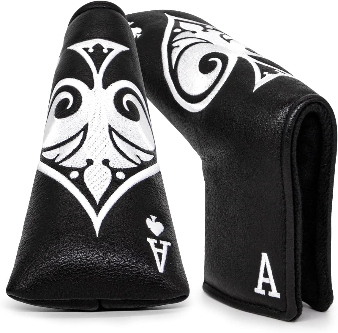 Premium Faux Leather Putter Cover (Ace of Spade-Blade) – Durable, soft, and stylish with magnetic closure for a secure fit. Protects your putter from dings and scratches