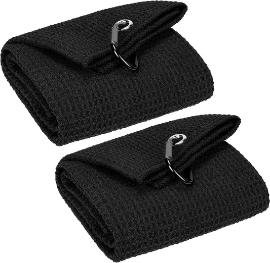 Microfiber Towel with Clip - Super Absorbent for Golf Fans - Ideal Gift for Men, Women, and Kids Pack golf towel- Qtyx1