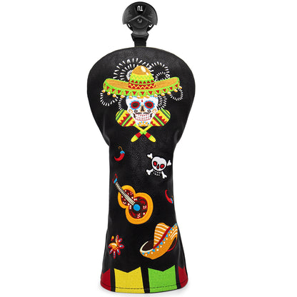 Golf Club Head Covers (Sugar Skull) – 4 options available. Premium driver, fairway wood, and hybrid covers for golfers. Durable and stylish