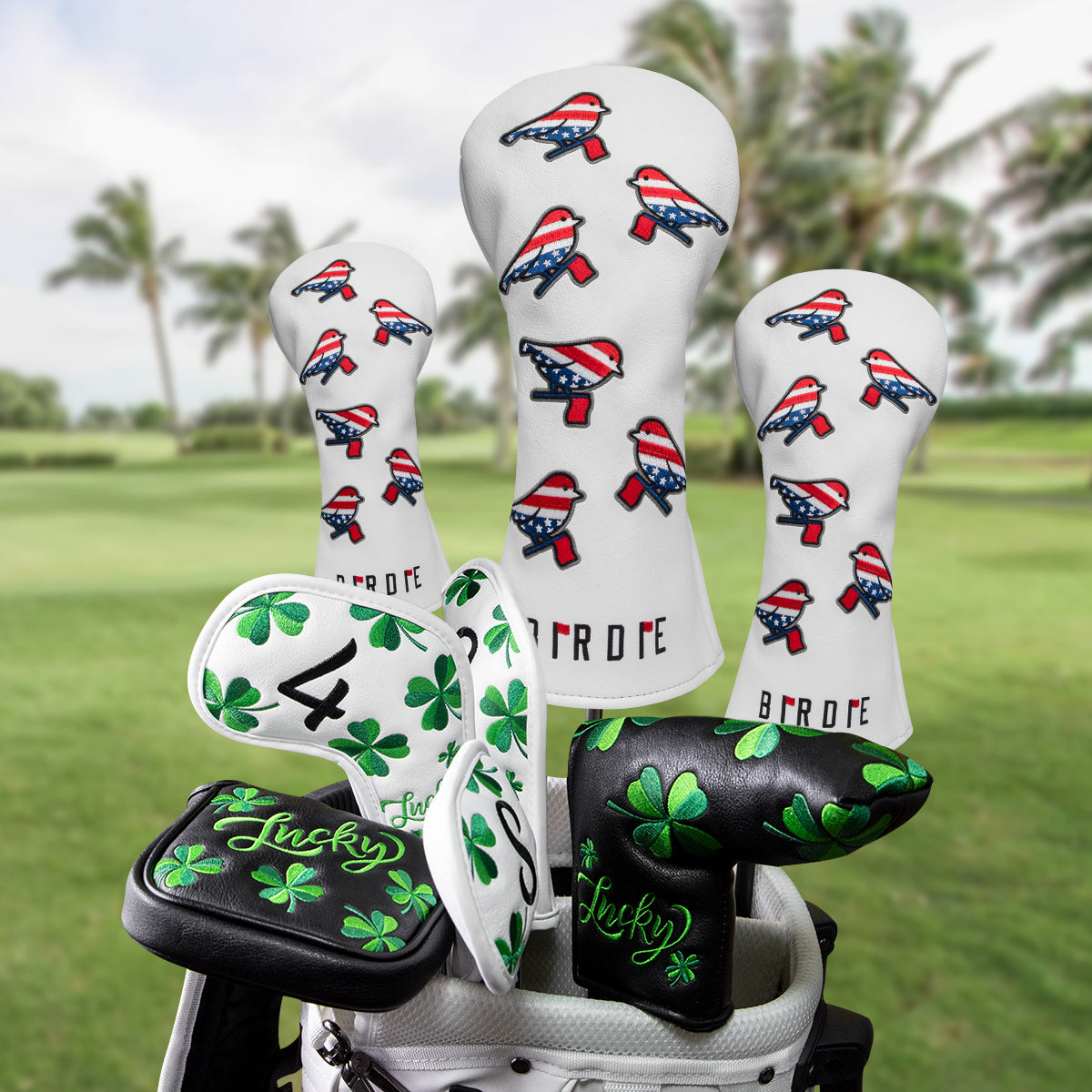 **New Arrival** Golf Club Head Covers (Birdie) – 4 options available. Premium driver, fairway wood, and hybrid covers for golfers. Durable and stylish