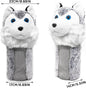 Golf Driver Head Cover (Husky) – Fits 460CC clubs. Perfect for Taylormade, Titleist, Callaway, Ping. Stylish, funny animal design. Durable and universal fit