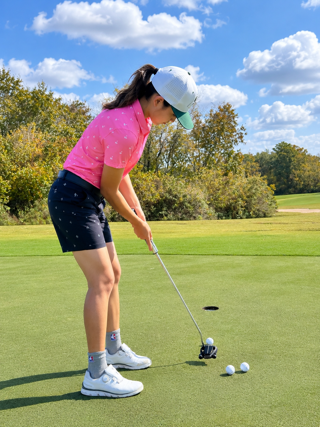 (Women) UniCaddie Ace Golf Polo – Crisp, Classic, Cool in Pink!