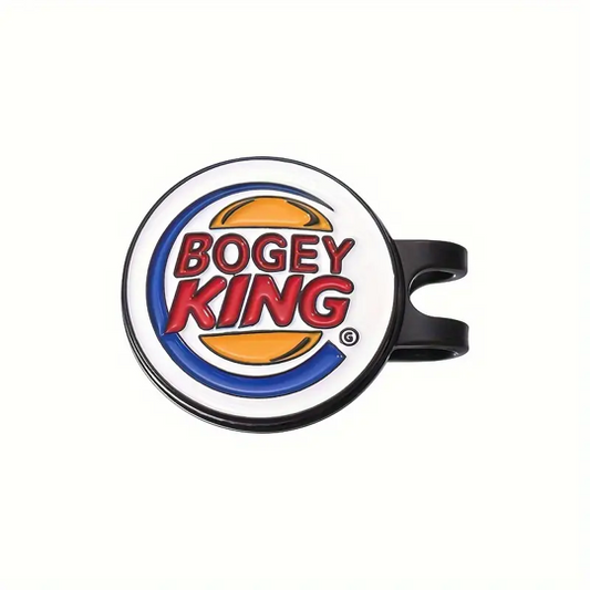 (Bogey King) Premium Golf Ball Marker with High-Quality Magnetic Hat Clip – Durable, Strong Hold, and Easy Access on the Course