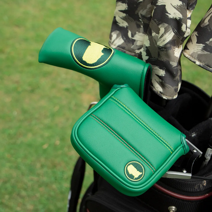 Premium Faux Leather Putter Cover (Masters Green-Blade) – Durable, soft, and stylish with magnetic closure for a secure fit. Protects your putter from dings and scratches